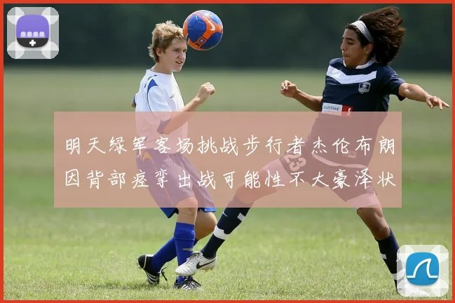 明天绿军客场挑战步行者杰伦布朗因背部痉挛出战可能性不大豪泽状态成疑